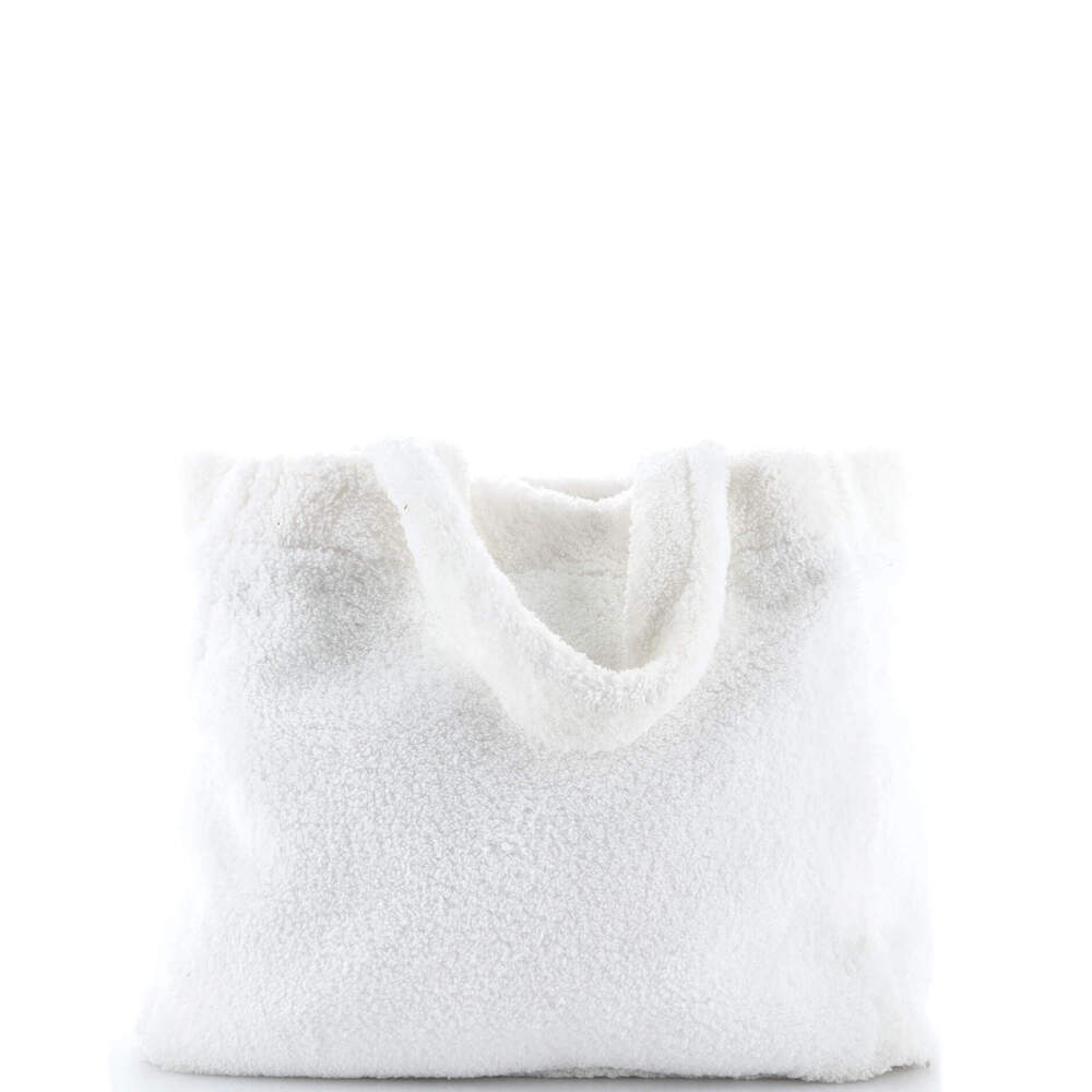 Prada Logo Tote Terry Cloth #252738P85B - Picture 3 of 8